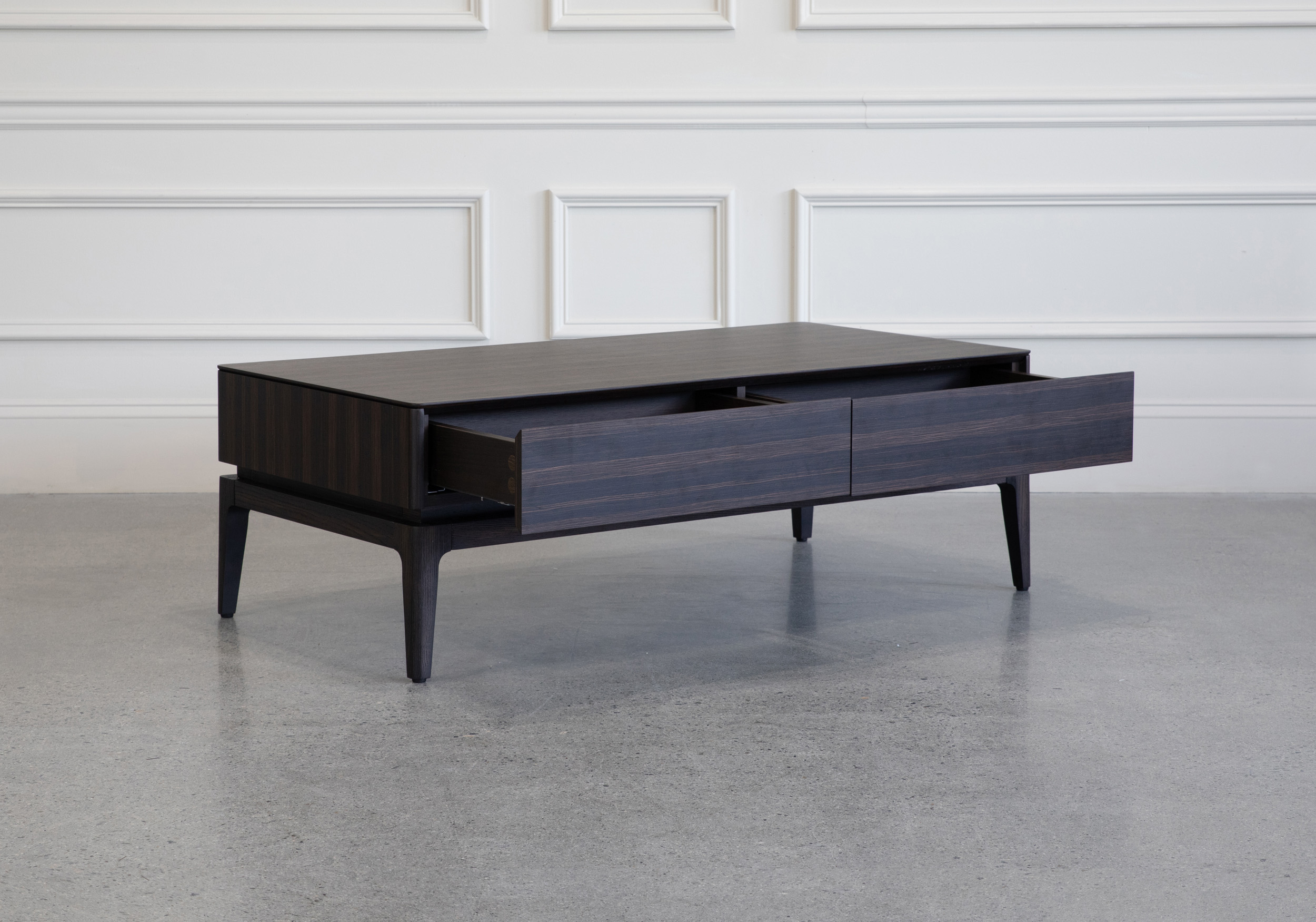 Lance Coffee Table Smoked Oak Angle Open Lance Coffee Table Smoked Oak Angle Open