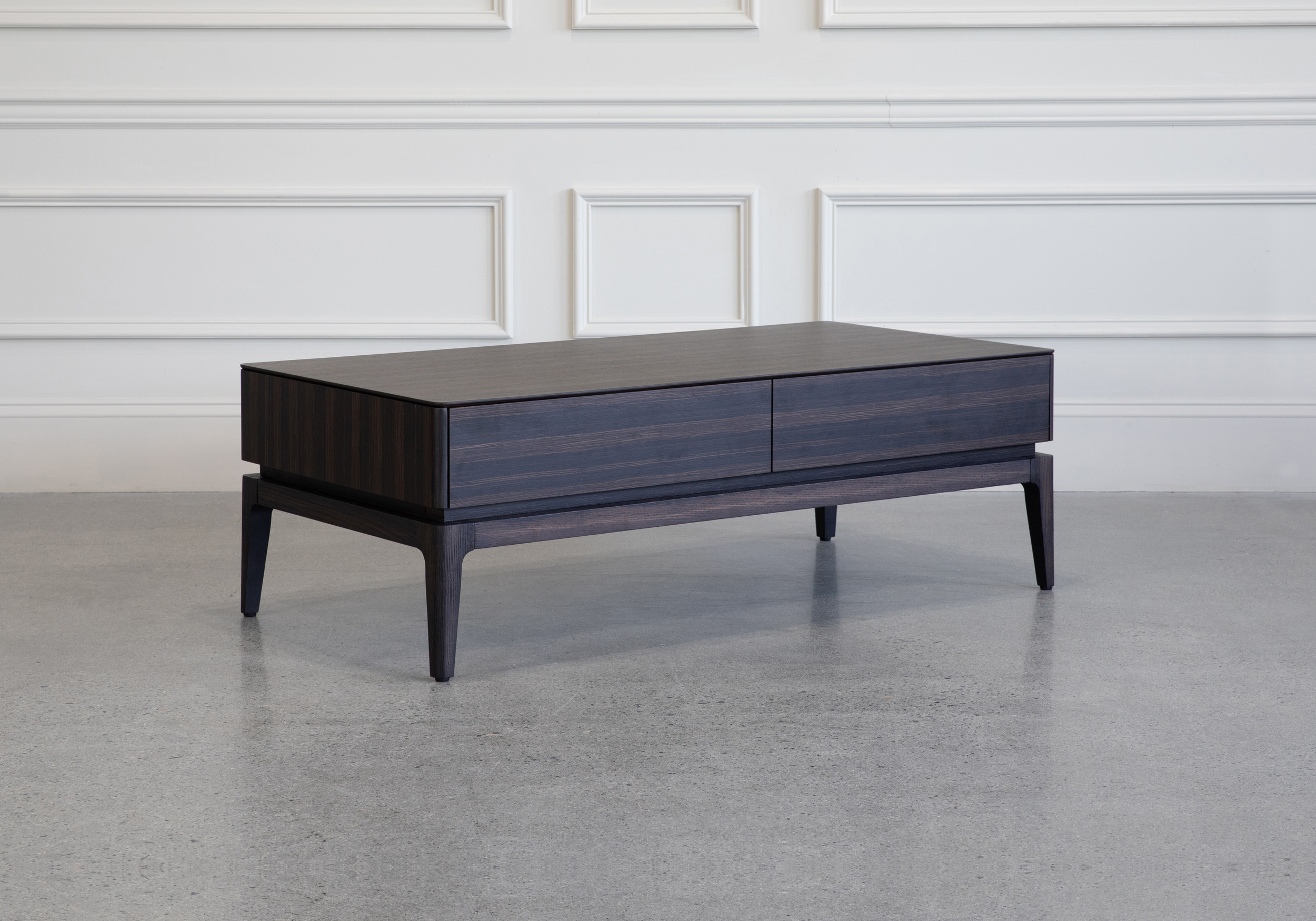 Lance Coffee Table Smoked Oak Angle