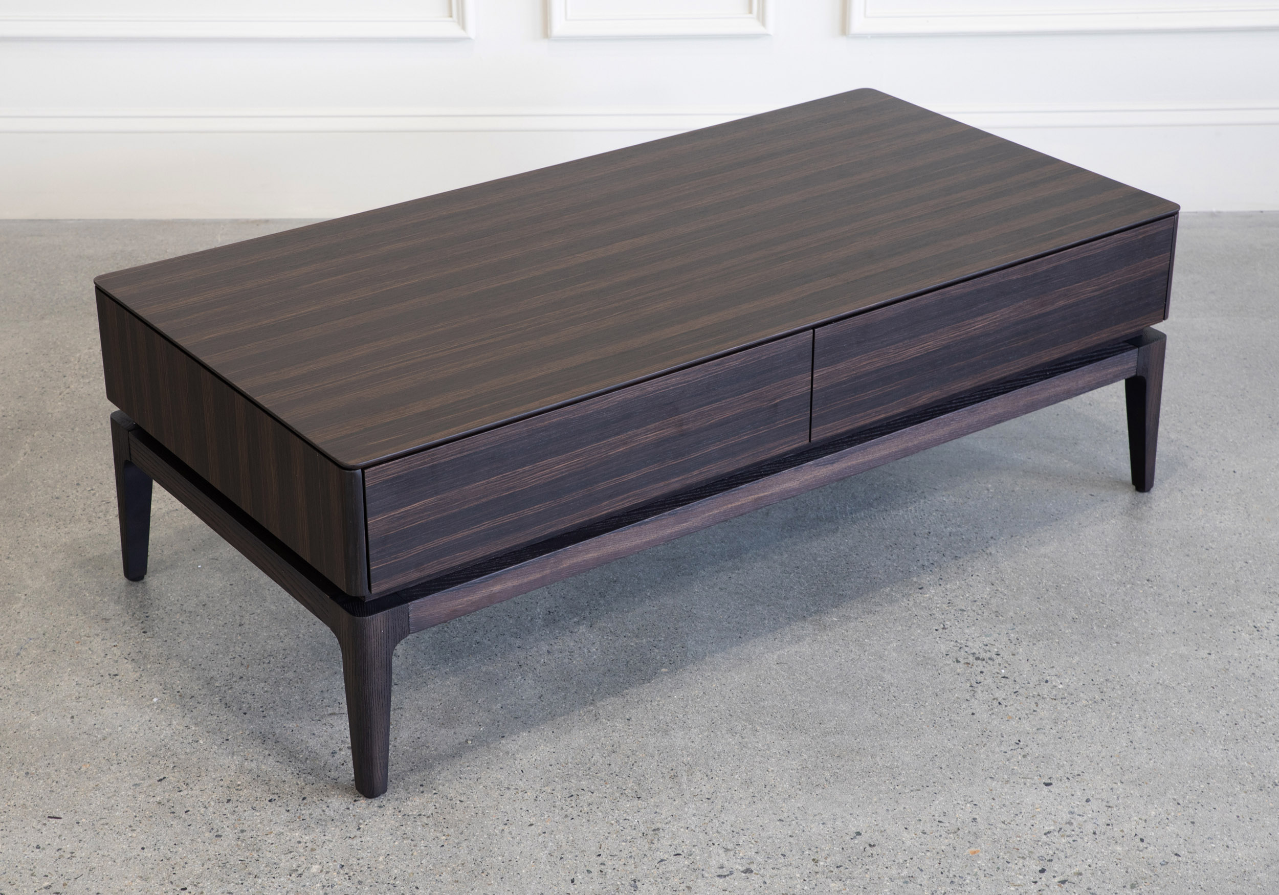 Lance Coffee Table Smoked Oak Top Angle Lance Coffee Table Smoked Oak Top Angle