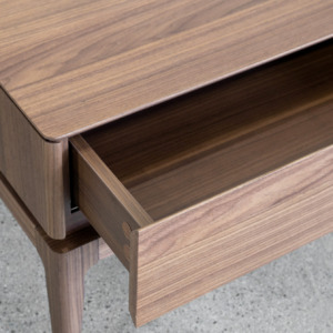 Lance Walnut Coffee Table - Drawer Lance Walnut Coffee Table - Drawer