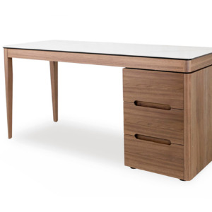 Moody Desk Walnut - Angle Moody Desk Walnut - Angle