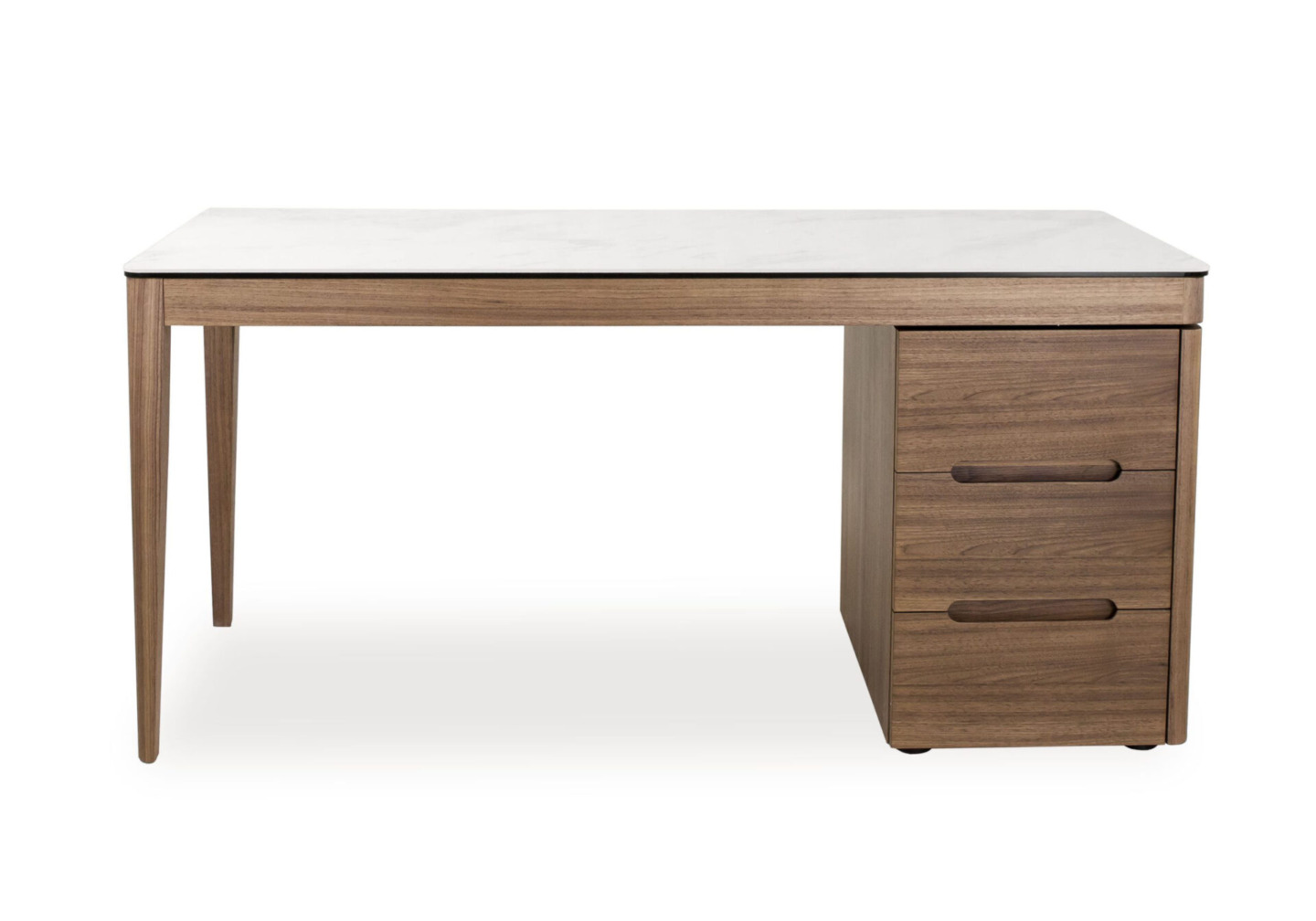 Moody Desk Walnut - Front
