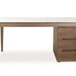 Moody Desk Walnut - Front