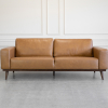 Renio Vintage Tan Leather Sofa - Front