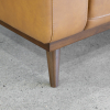 Renio Vintage Tan Leather Sofa - Leg