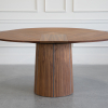 SM33 Dining Table Walnut Oil Front With Leaves