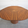 SM33 Dining Table Walnut Oil Top With Leaves