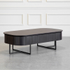 Spokane Smoked Oak Coffee Table - Angle