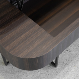 Spokane Smoked Oak Coffee Table - Close Up Spokane Smoked Oak Coffee Table - Close Up