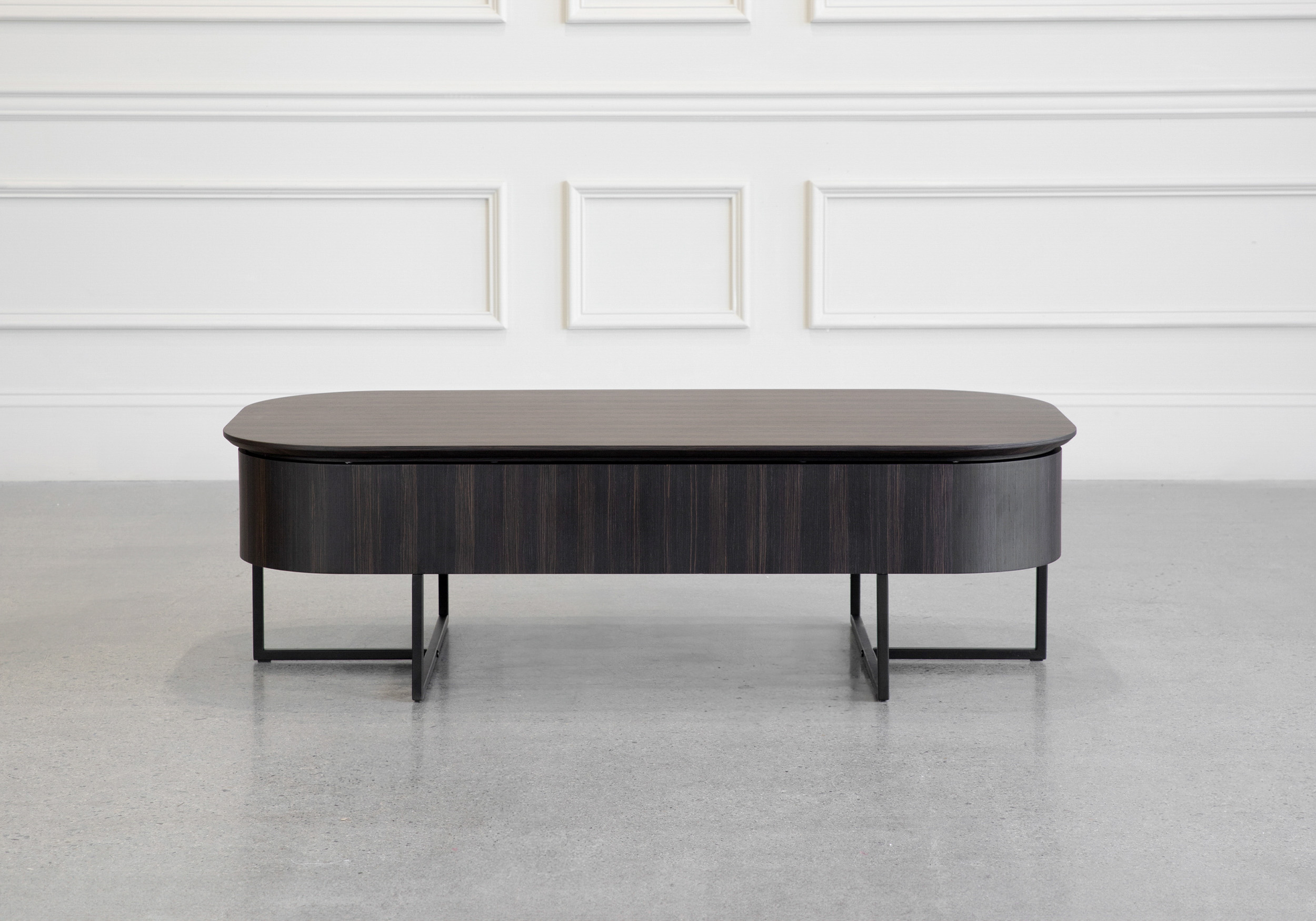 Spokane Smoked Oak Coffee Table - Front
