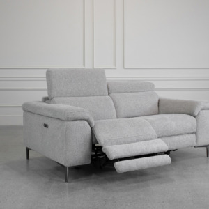 Stockholm Cloud G801 Fabric Loveseat - Angle Recline Stockholm Cloud G801 Fabric Loveseat - Angle Recline