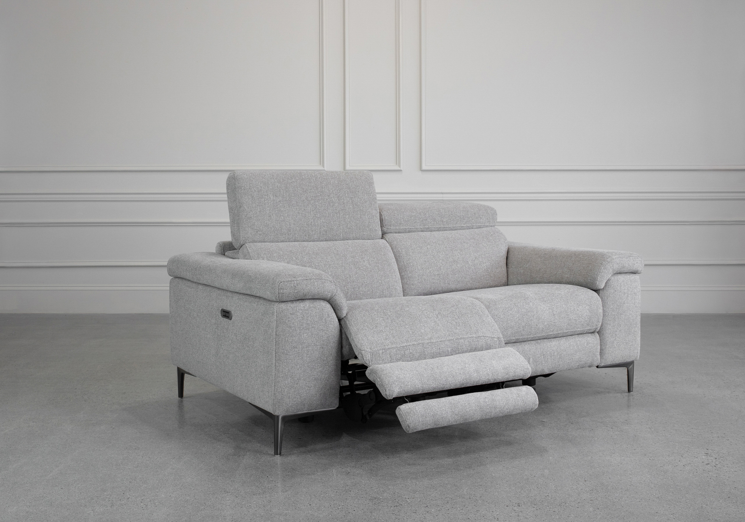 Stockholm Cloud G801 Fabric Loveseat - Angle Recline