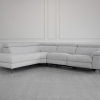 Stockholm LF G801 Cloud Fabric Sectional - Angle