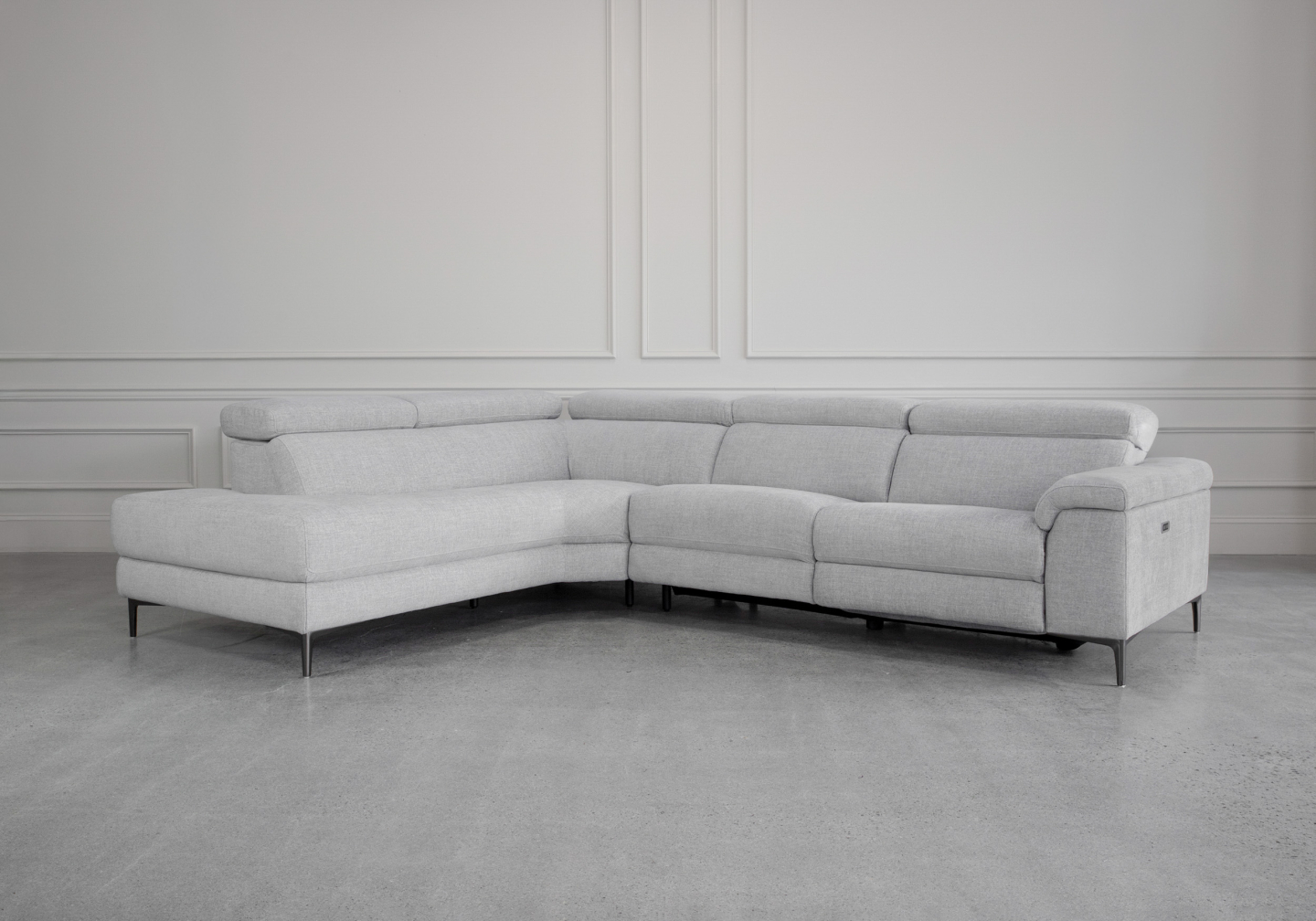 Stockholm LF G801 Cloud Fabric Sectional - Angle