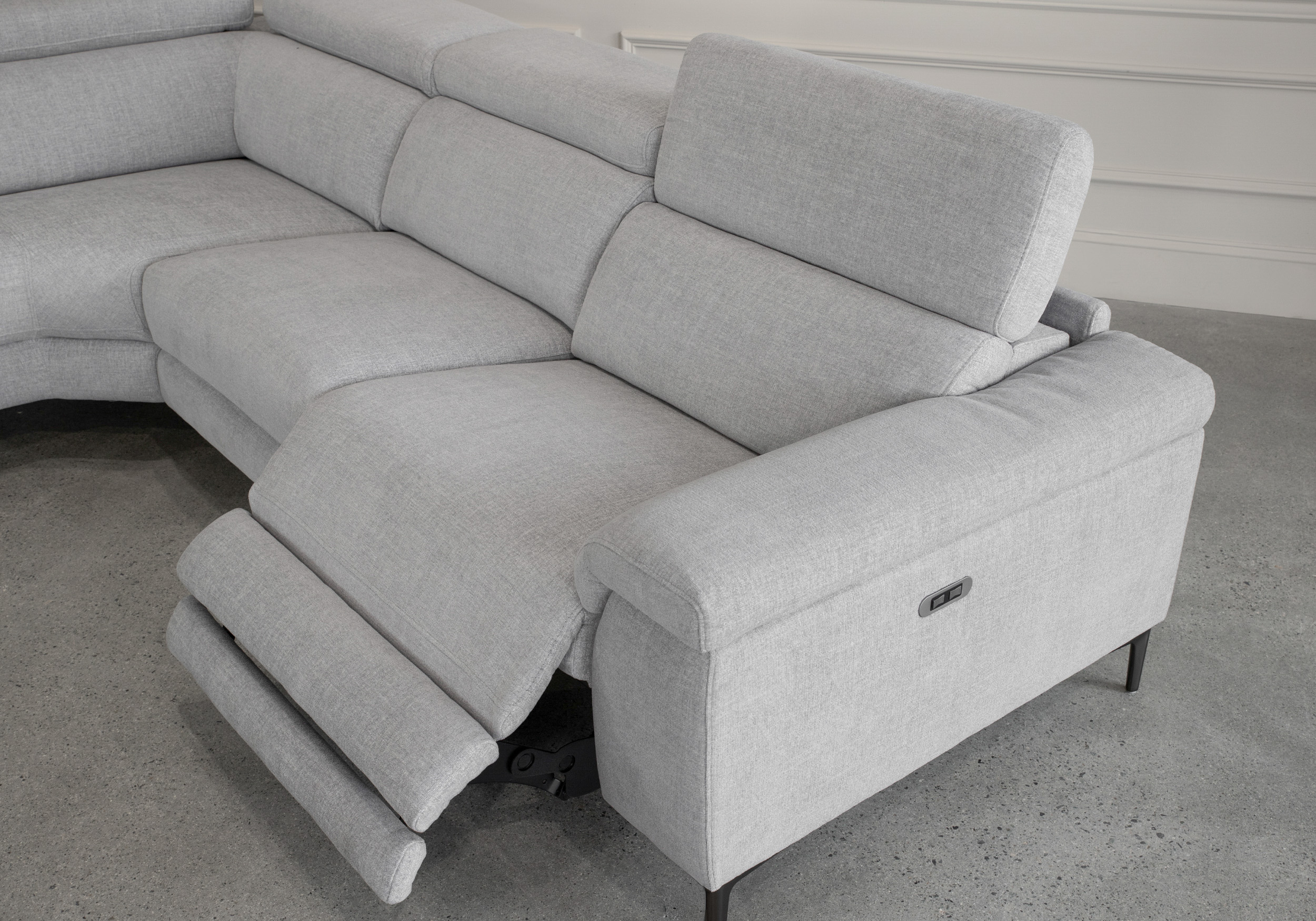 Stockholm LF G801 Cloud Fabric Sectional - Close Up