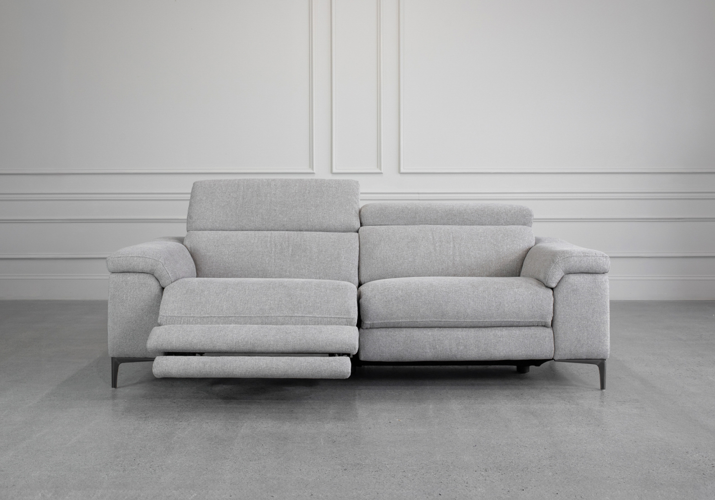 Stockholm Power G801 Cloud Fabric Sofa - Front Recline