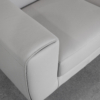 Celine L.Grey (L20) Leather Loveseat Close Up