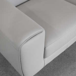 Celine L.Grey (L20) Leather Loveseat Close Up Celine L.Grey (L20) Leather Loveseat Close Up