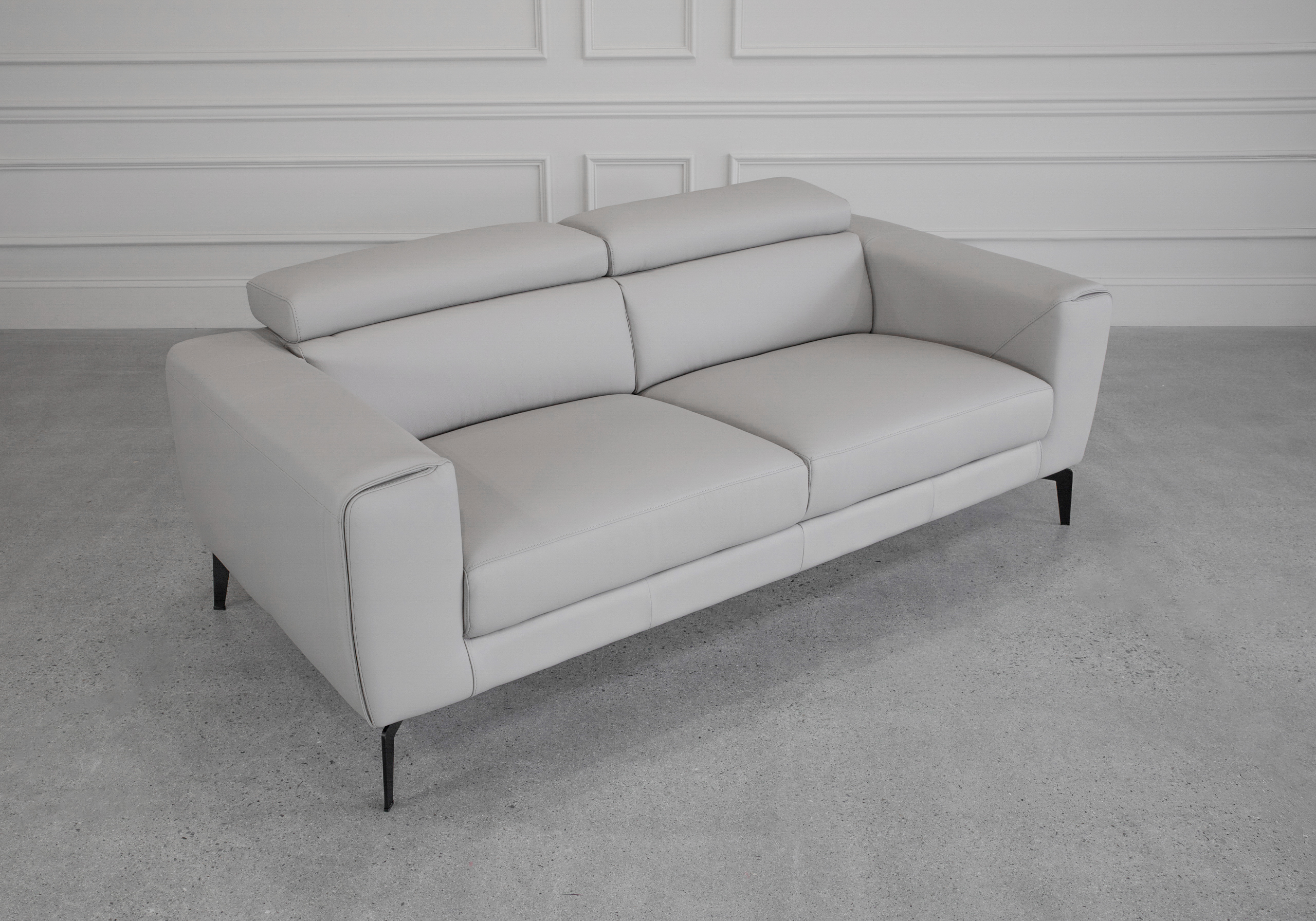 Celine L.Grey (L20) Leather Sofa