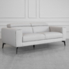 Celine L.Grey (L20) Leather Sofa Angle