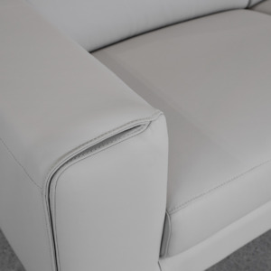 Celine L.Grey (L20) Leather Sofa Close Up