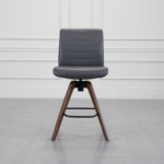 Niels Low Back Leather Swivel Counter Stool