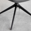 Petra Leather Armchair in Graphite - Legs