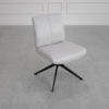Petra Leather Dining Chair in Frost