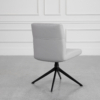 Petra Leather Dining Chair in Frost - Back