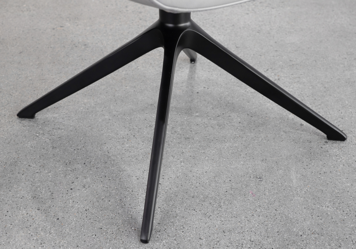 Petra Leather Dining Chair in Frost - Legs