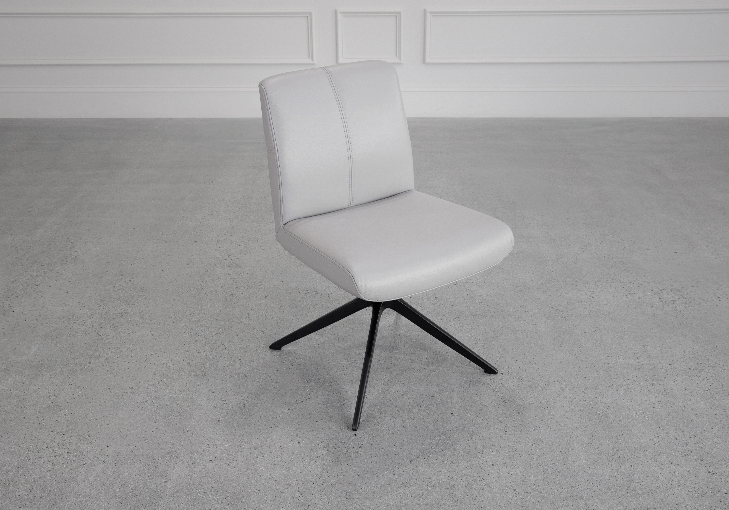 Petra Leather Dining Chair in Frost Petra Leather Dining Chair in Frost