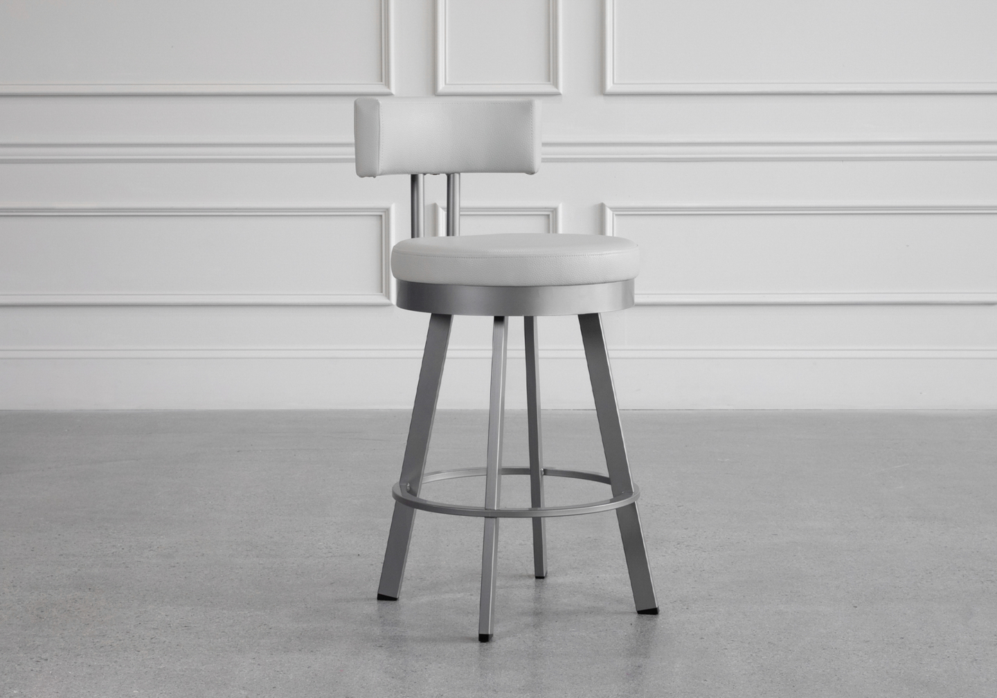 Barry Counter Stool - Parchment & Magnetite - Angle
