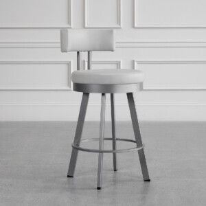Barry Counter Stool - Parchment & Magnetite - Angle
