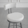 Barry Counter Stool - Parchment & Magnetite - Close Up