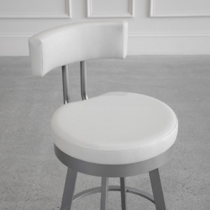 Barry Counter Stool - Parchment & Magnetite - Close Up Barry Counter Stool - Parchment & Magnetite - Close Up