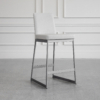 Zola Counter Stool - Parchment & Magnetite - Angle Zola Counter Stool - Parchment & Magnetite - Angle