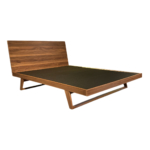 Malta Bed in Shadow Walnut - Angle