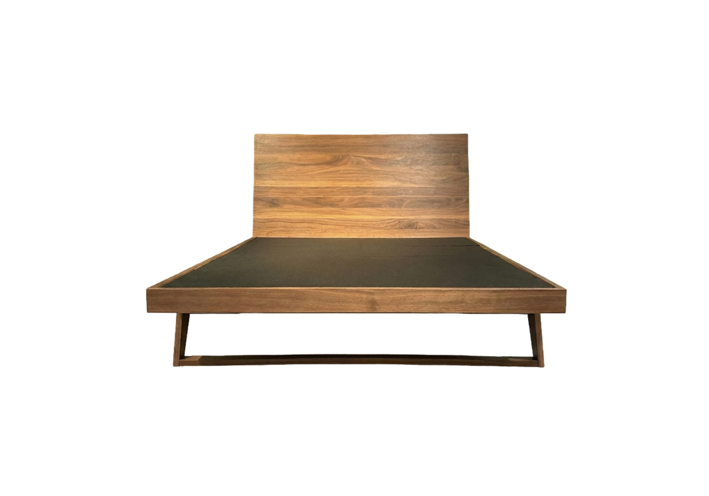 Malta Bed in Shadow Walnut - Front