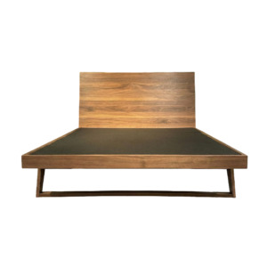 Malta Bed in Shadow Walnut - Front Malta Bed in Shadow Walnut - Front