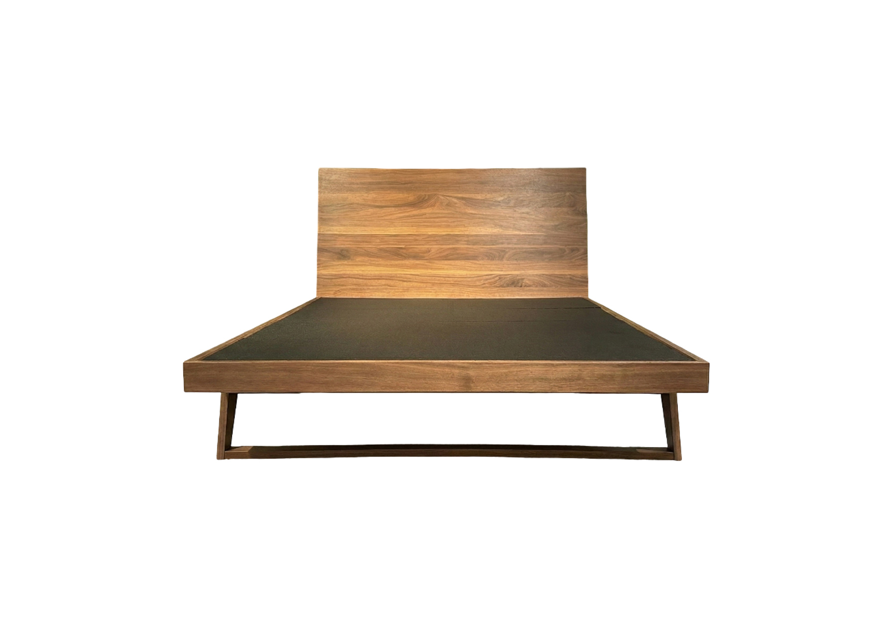 Malta Bed in Shadow Walnut - Front