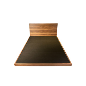 Malta Bed in Shadow Walnut - Top View Malta Bed in Shadow Walnut - Top View