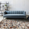 Samira F044 Rug with Blue Sofa Samira F044 Rug with Blue Sofa