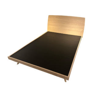 Zenia Bed in White washed Oak - Top View Zenia Bed in White washed Oak - Top View
