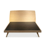 Zenia Bed in White washed Oak - Front