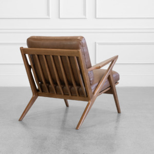 Alicante Leather Chair in Chocolate - Back Alicante Leather Chair in Chocolate - Back