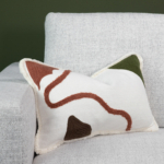 Doodle Fringe Decorative Pillow 12x20