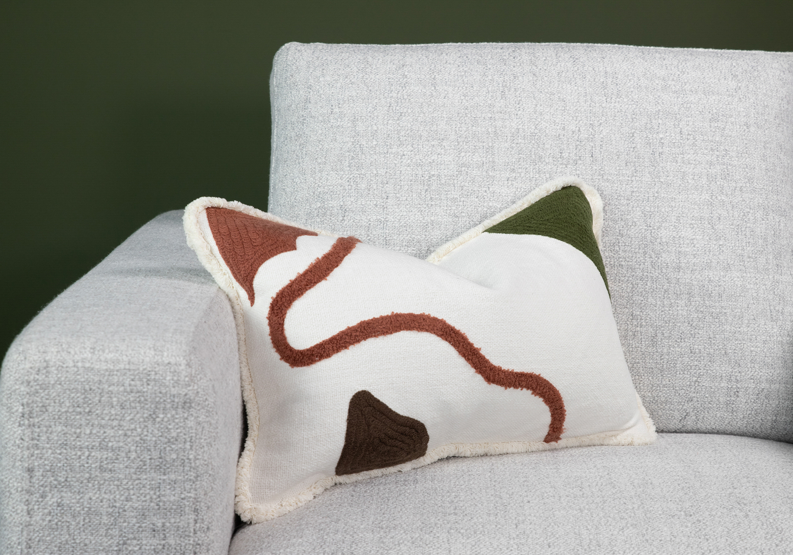 Doodle Fringe 12x20 Decorative Pillow