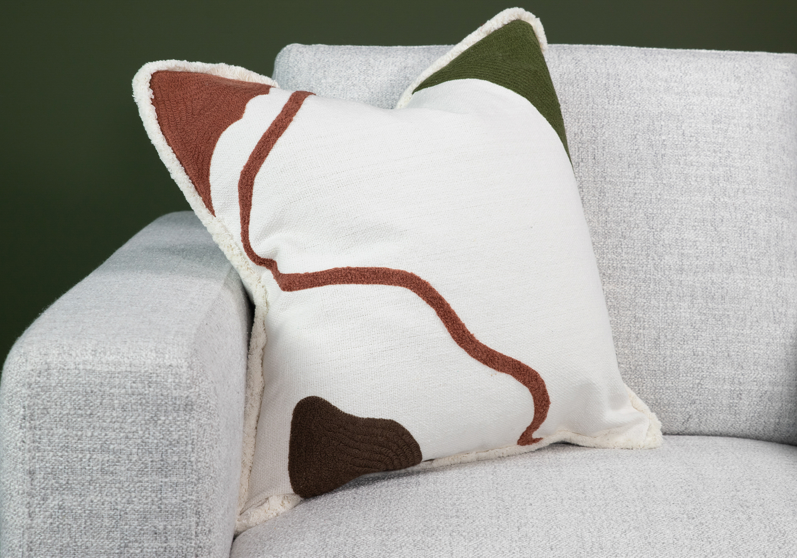 Doodle Fringe 20x20 Decorative Pillow