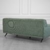 Monday Fabric Loveseat in Green - Back Monday Fabric Loveseat in Green - Back
