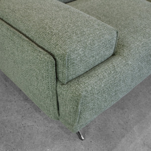 Monday Fabric Loveseat in Green - Close Up Monday Fabric Loveseat in Green - Close Up